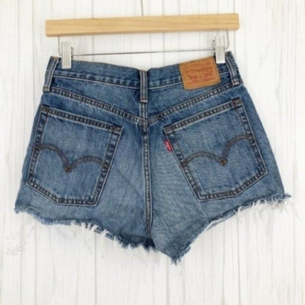 LEVI'S Button Fly Cut Off Shorts  - Picture 8 of 8